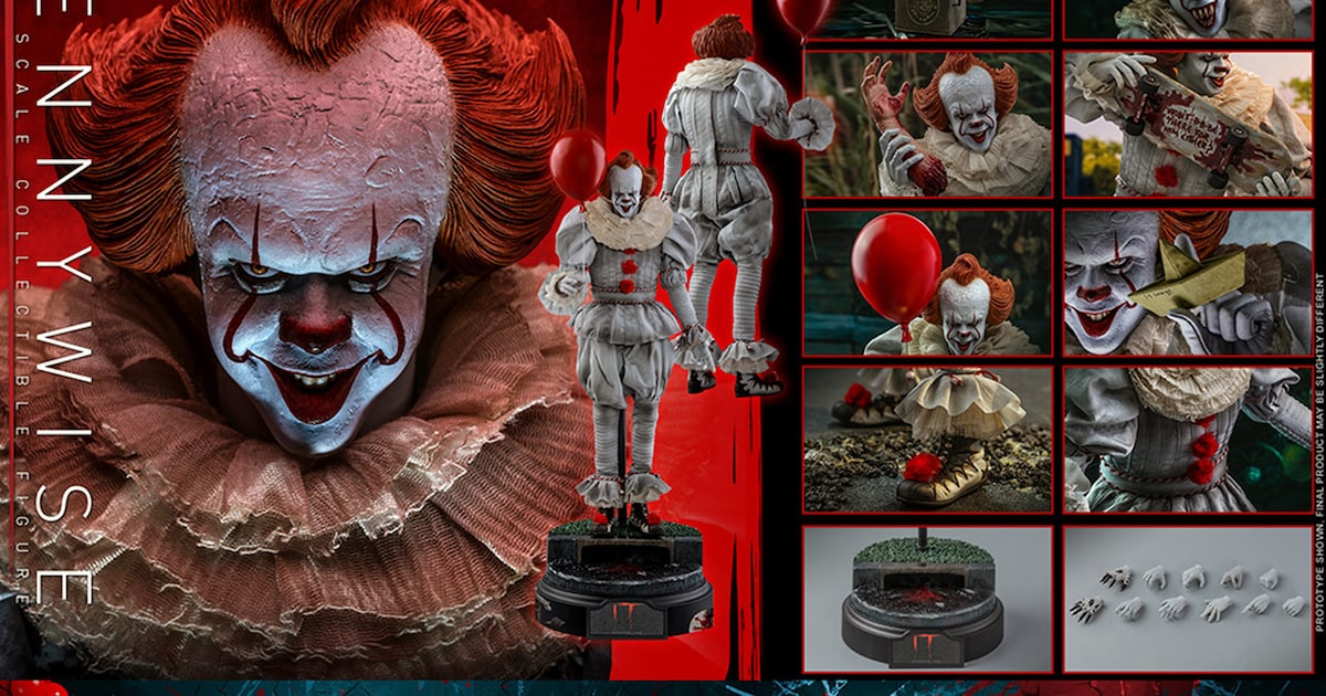 IT／イット」ペニーワイズが1/6フィギュアに、コスベイビーシリーズも 
