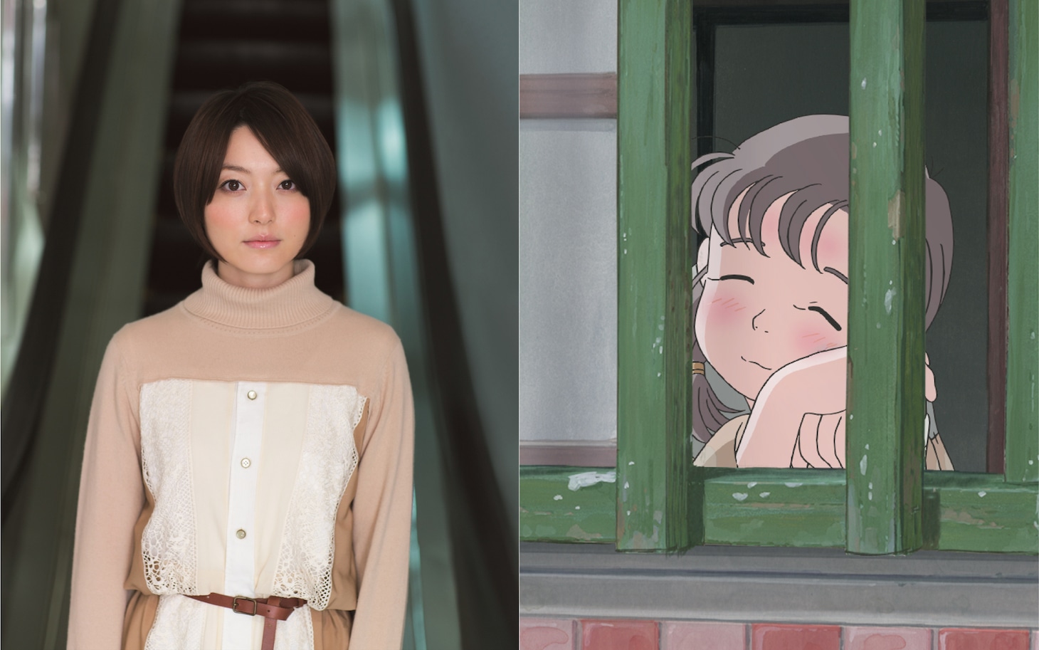 左から花澤香菜、テル。
