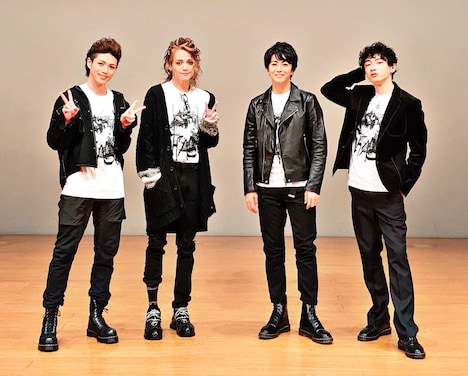 9月14日の完成前イベントの様子。左から立石俊樹、三浦涼介、廣瀬智紀、和合真一。