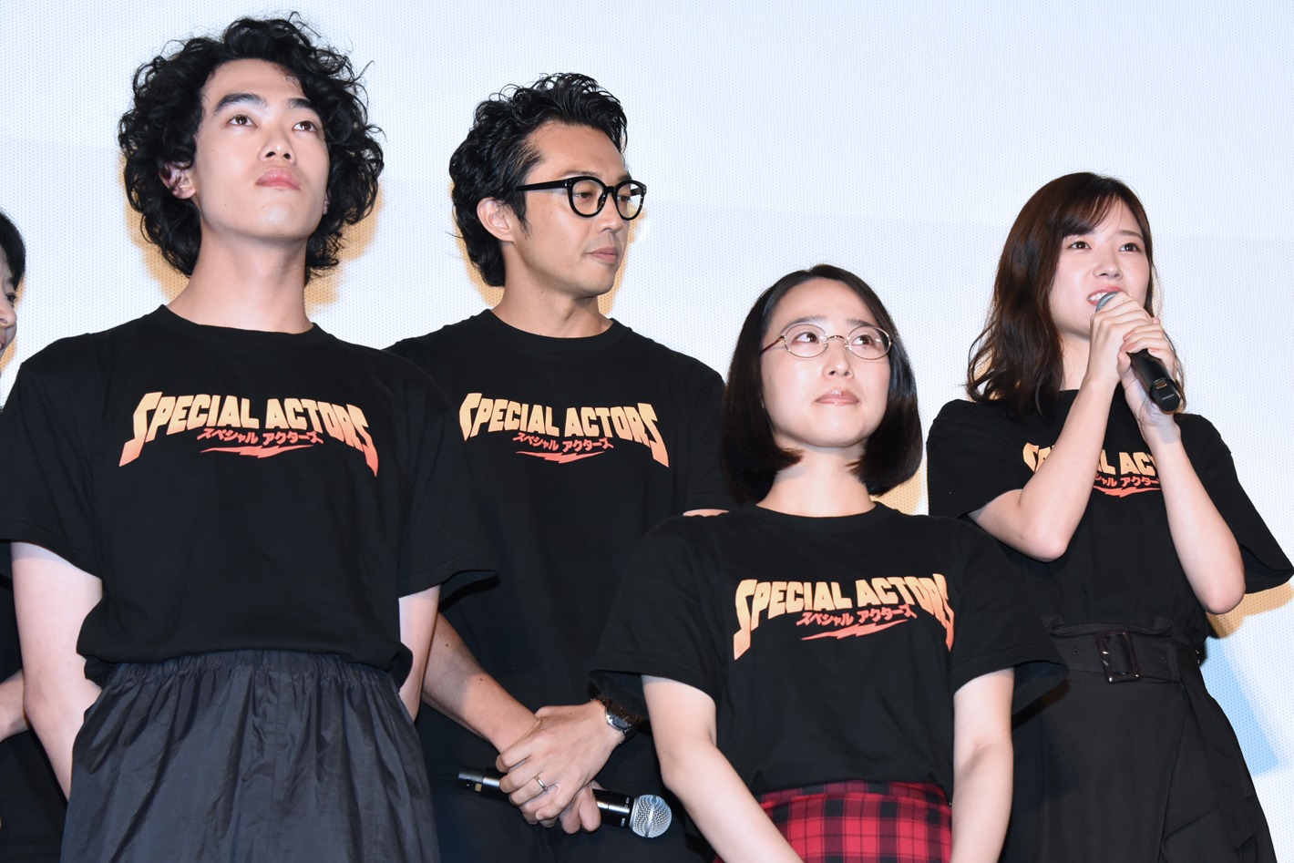 左から淡梨、川口貴弘、清瀬やえこ、櫻井麻七。