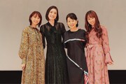 左から玉井詩織、天海祐希、吉永小百合、佐々木彩夏。