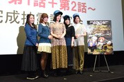 左から植田佳奈、渕上舞、原由実、津田美波、安済知佳。