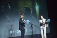 「ジェミニマン」公開アフレコの様子。左から山寺宏一、菅野美穂。