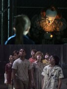「IT／イット THE END “それ”が見えたら、終わり。」（上）、「IT／イット “それ”が見えたら、終わり。」（下）。