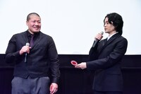 「宮本から君へ」公開記念舞台挨拶の様子。