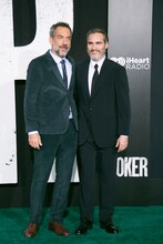 左からトッド・フィリップス、ホアキン・フェニックス。(c)Kaori Suzuki