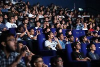 「天気の子」上映中の様子。