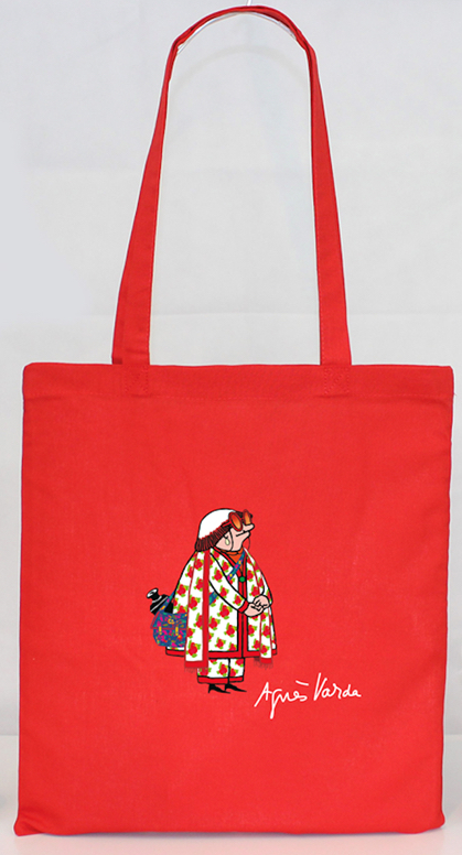 「アニエス・ヴァルダをもっと知るための3本の映画」3回券の特典となるトートバッグ。