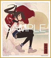 入場者プレゼントとなるミニ色紙（律花 / リリィ）。