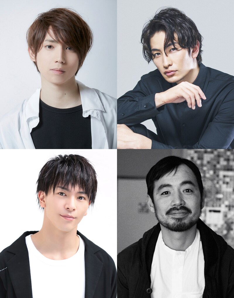 「田園ボーイズ」キャスト。左上から時計回りに有澤樟太郎、伊万里有、松浦祐也、田中尚輝。