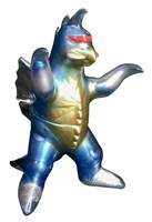 ゆ～えすポケット ミニソフビ「ビル箱」怪獣シリーズのBBガイガン（3850円）。