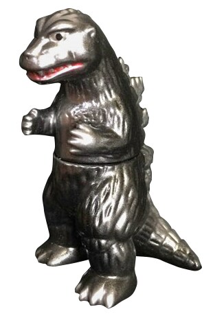 GODZILLA GENERATION 渋谷 ゆ～えすポケットミニソフビ ビル箱怪獣 BBバラゴン 四つ足ver. オレンジ成型メタリックグリーン吹き 【限定 5体