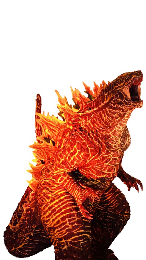 バーニング・ゴジラの2m立像。