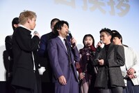 「HiGH&LOW THE WORST」初日舞台挨拶の様子。