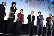 映画「HiGH&LOW THE WORST」初日舞台挨拶の様子。