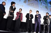 映画「HiGH&LOW THE WORST」初日舞台挨拶の様子。