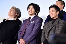 左から前田公輝、山田裕貴、川村壱馬。