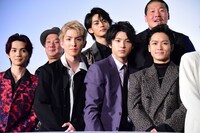 「HiGH&LOW THE WORST」初日舞台挨拶の様子。