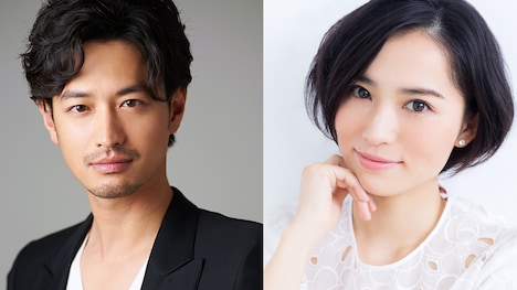 左から竹財輝之助、市川由衣。