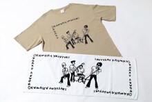 大橋裕之がイラストを手がけた、岡村靖幸のツアーグッズ。