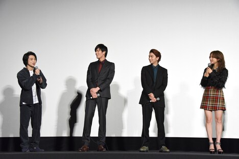 「ダウト ~嘘つきオトコは誰?~」公開記念舞台挨拶の様子。