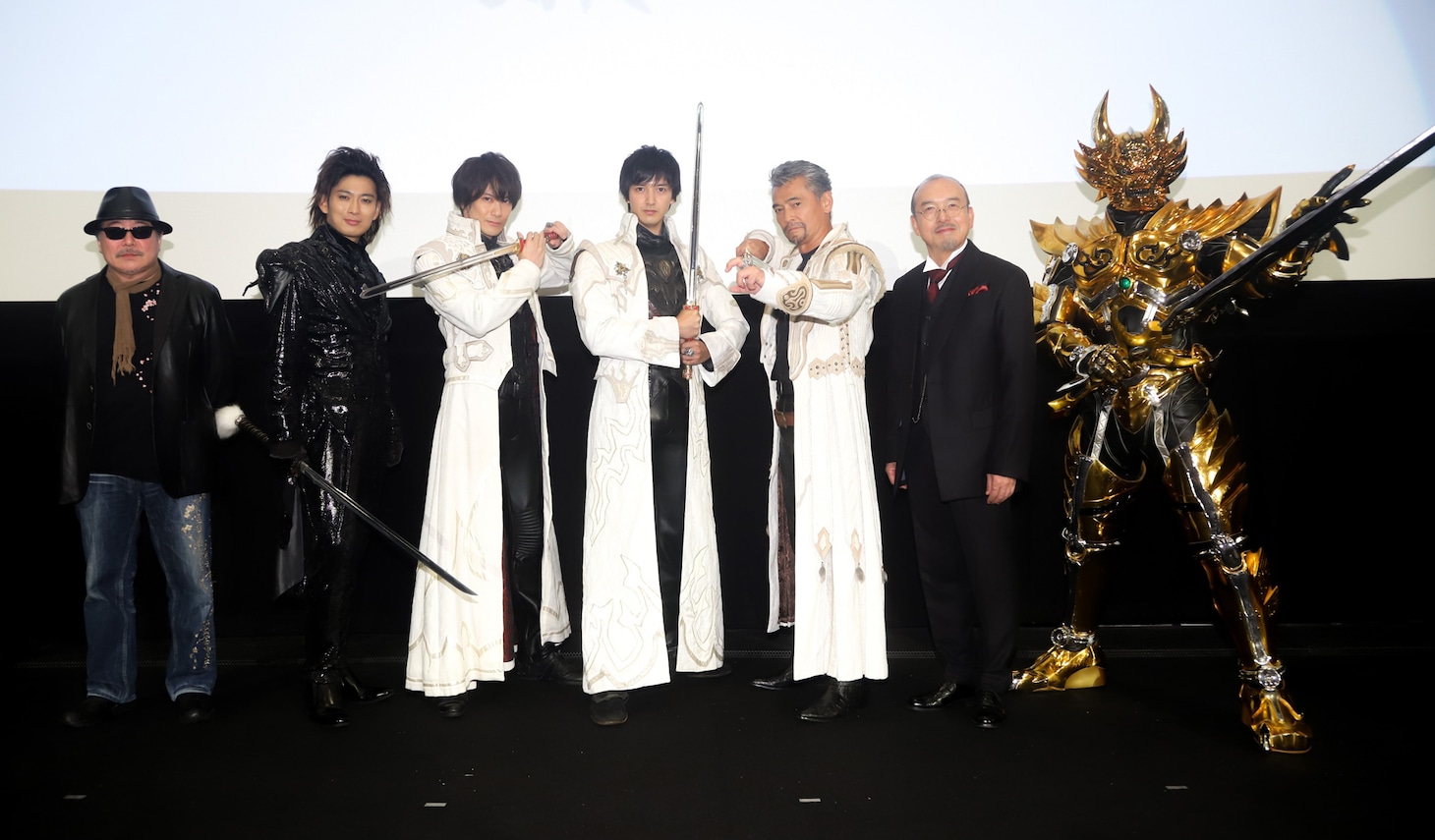 「牙狼〈GARO〉－月虹ノ旅人－」公開記念舞台挨拶の様子。