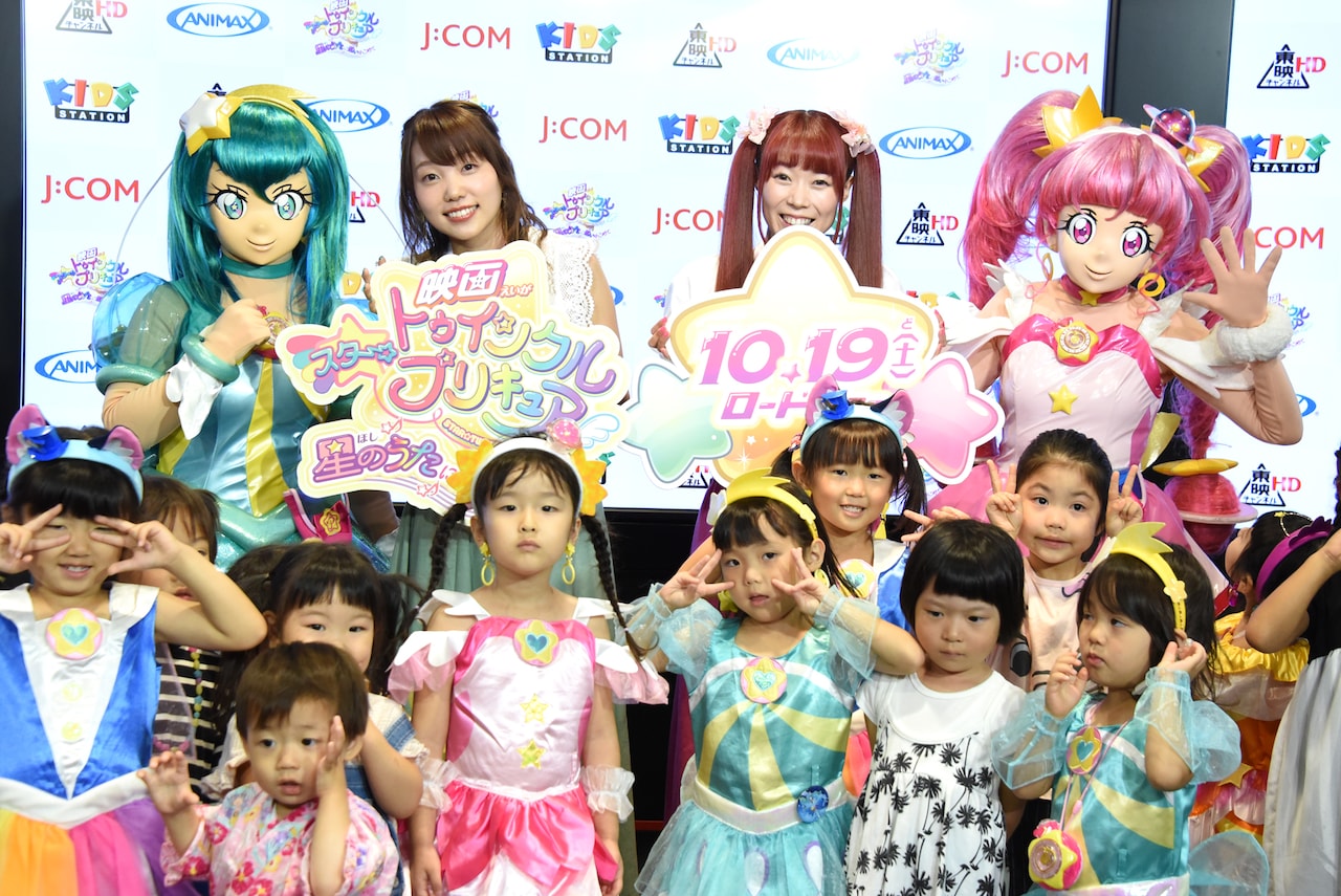 「映画スタプリ」成瀬瑛美＆小原好美、子供たちにダンスのコツ伝授