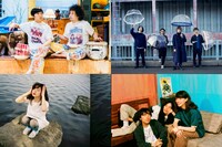 ライブステージの出演者たち。左上から時計回りに蓮沼執太とU-zhaan、ANTENA、Helsinki Lambda Club、塩塚モエカ。