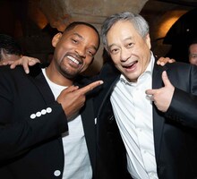 「ジェミニマン」ロセンザルスプレミアでの様子。左からウィル・スミス、アン・リー。