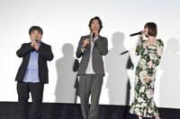 「ジョーカー」と「惡の華」が似た物語であると熱弁する伊藤健太郎（中央）。