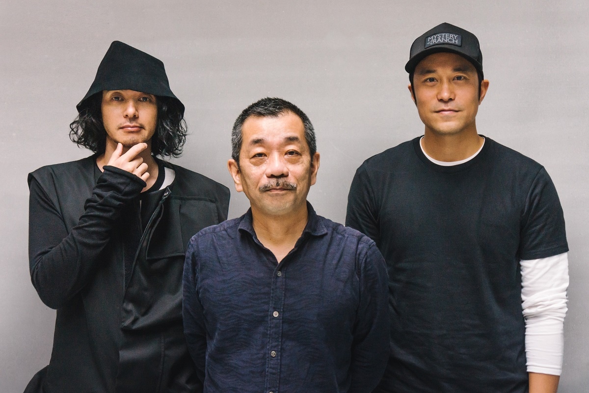 左からオダギリジョー、松岡錠司、ジョセフ・チャン。