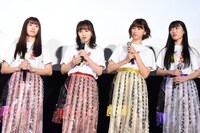 左から佐々木彩夏、百田夏菜子、玉井詩織、高城れに。