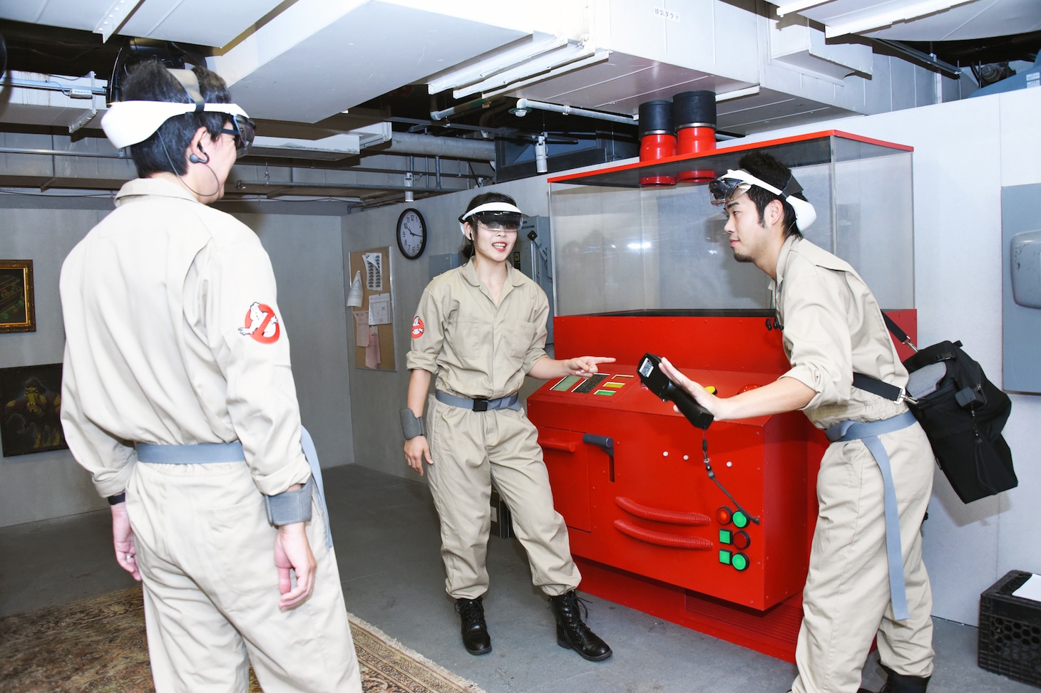 「GHOSTBUSTERS ROOKIE TRAINING」の様子。
