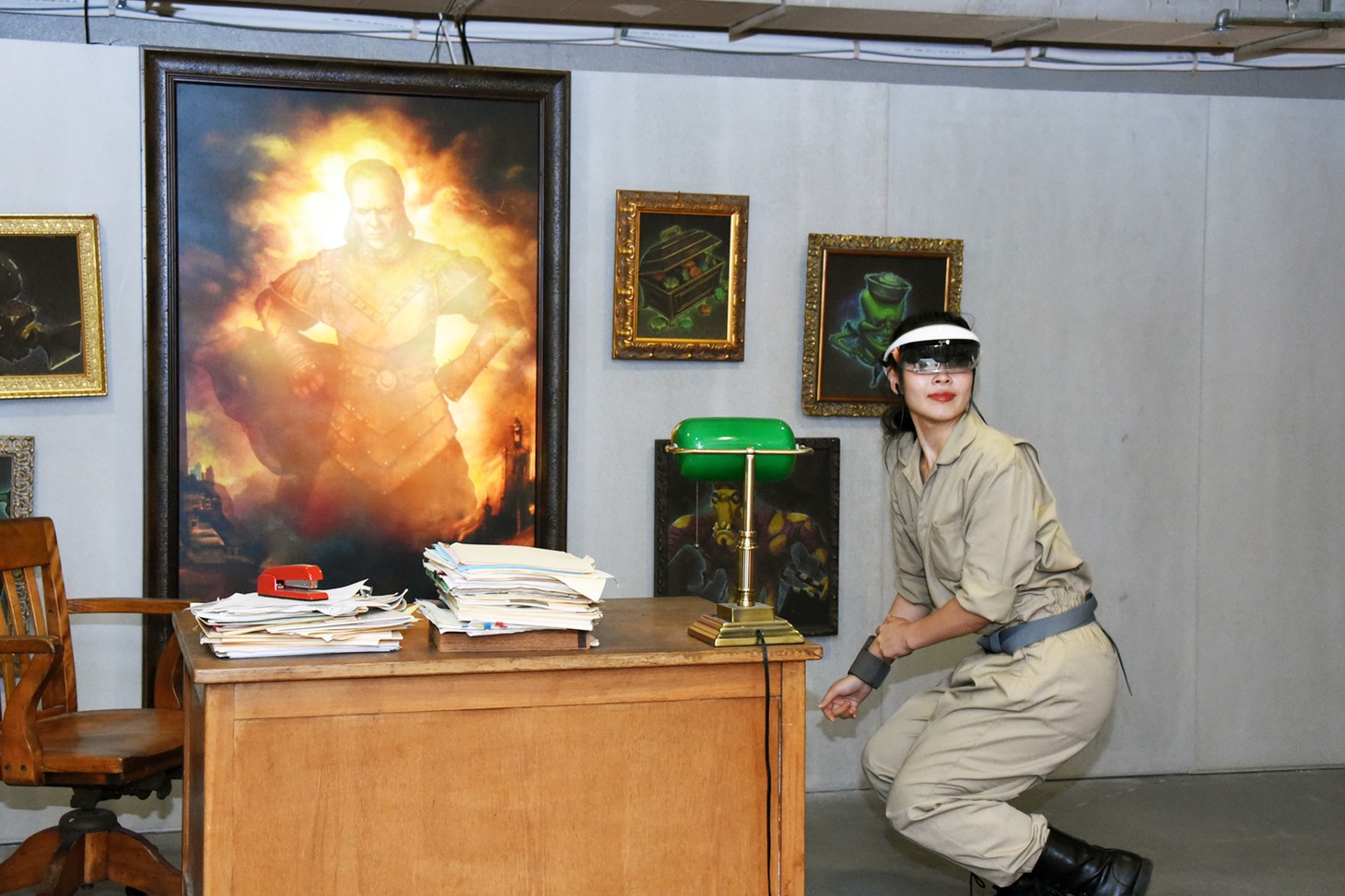 「GHOSTBUSTERS ROOKIE TRAINING」の様子。