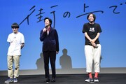 左から大橋裕之、若葉竜也、今泉力哉。