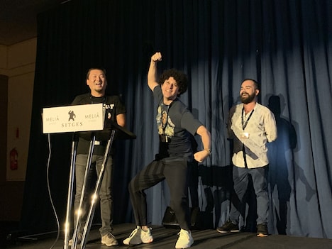 第52回シッチェス・カタロニア国際映画祭に参加したヤング ポール（中央）。