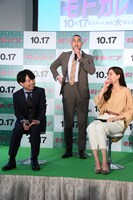 「モトカレマニア」制作発表の様子。