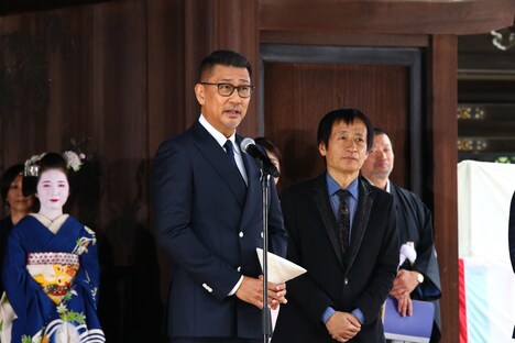 京都国際映画祭2019のオープニングセレモニーに出席した中井貴一。