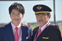 「おっさんずラブ-in the sky-」会見の様子。