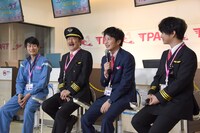 「おっさんずラブ-in the sky-」会見の様子。