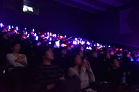 思い思いのチームを応援する観客たち。