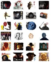 LINEスタンプ「動くホラー！ちょい怖スタンプ♪」