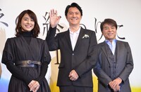 「マチネの終わりに」公開直前イベントの様子。左から石田ゆり子、福山雅治、西谷弘。