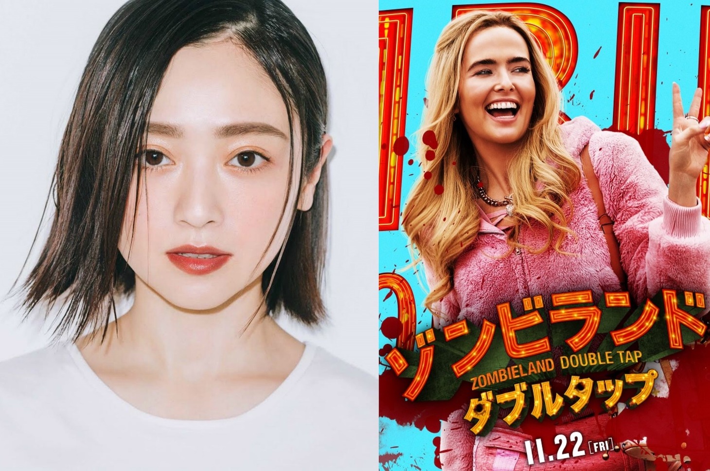 安達祐実（左）が吹替を担当するマディソン（右）。