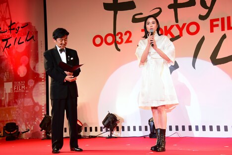 左から笠井信輔、広瀬アリス。