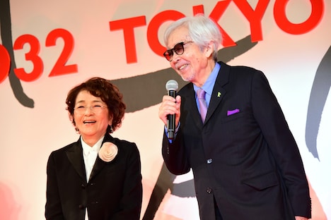 左から倍賞千恵子、山田洋次。