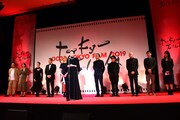 第32回東京国際映画祭オープニングセレモニーの様子。