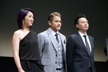 左からミリアム・ヨン、アーロン・クォック、ウォン・シンファン。