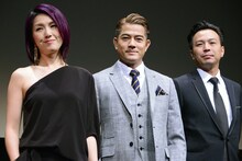 左からミリアム・ヨン、アーロン・クォック、ウォン・シンファン。