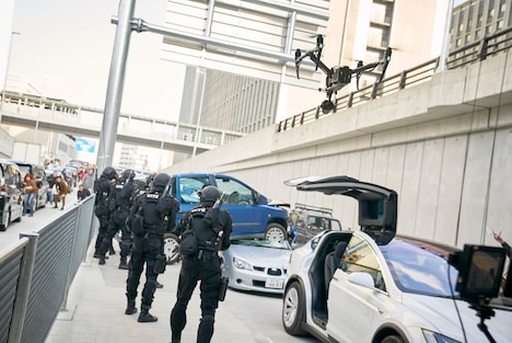 「AI崩壊」メイキング写真